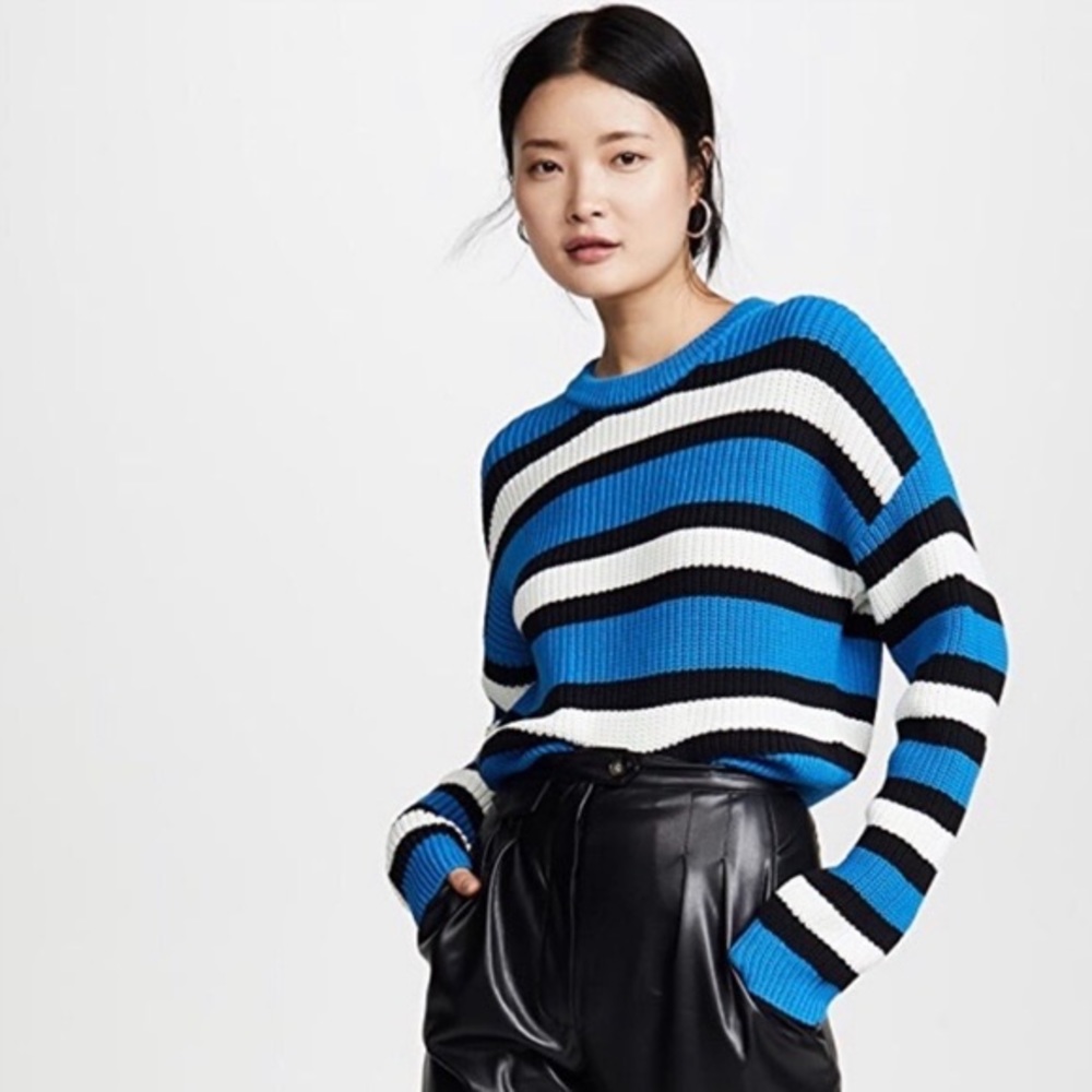 A.L.C. Blue Striped Sweater, S